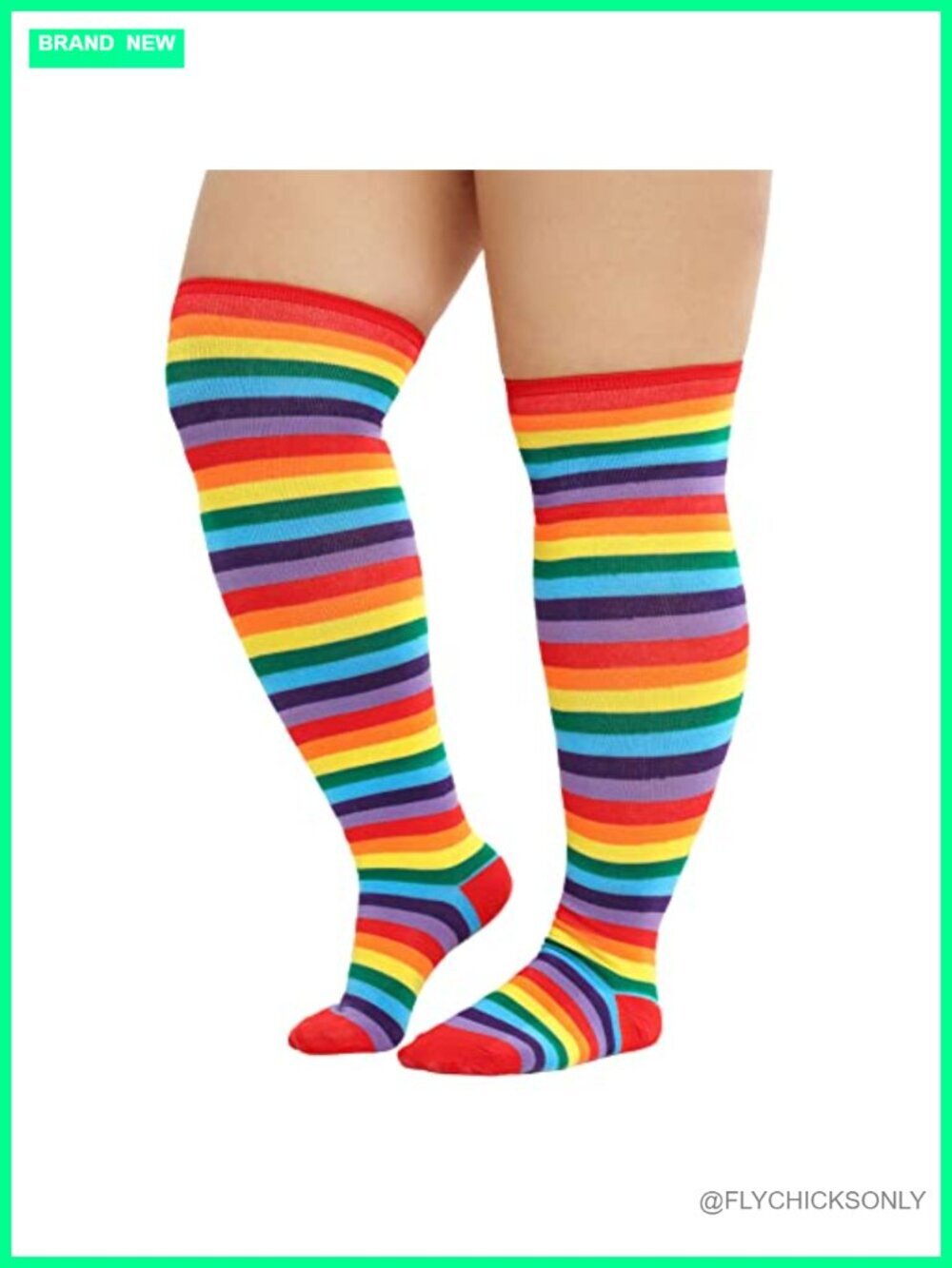 Plus Size Thigh High Socks Extra Long Chunky Knit Over Knee Stockings